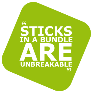 Sticks in a bundle are unbreakable